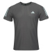 adidas OWN THE RUN TEE Pánske bežecké tričko, tmavo sivá, veľkosť