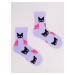 Yoclub Dievčenské ponožky Cats 3-Pack SKA-0157G-A500 Multicolour