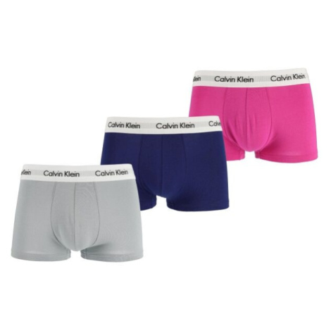 Calvin Klein 3 PACK LO RISE TRUNK Pánske boxerky, sivá, veľkosť