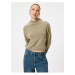 Koton Basic Stand Collar Knitwear Sweater Long Sleeve