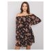 Black and camel Spanish dress with Briannon frills