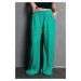 Madmext Green Pocket Wide Leg Women's Trousers