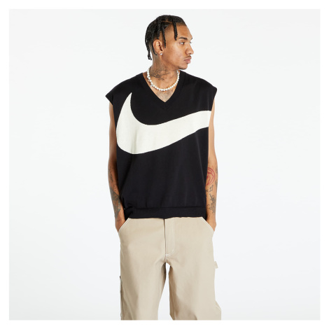 Svetr Nike Swoosh Men's Sweater Vest Black/ Coconut Milk