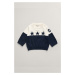 DETSKÝ SET GANT STAR AND G KNITTED SET EVENING BLUE