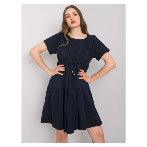 TMAVOMODRÉ KAŽDODENNÉ ŠATY SEBILLE RV-SK-6761.68-NAVY Rue Paris