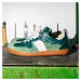 Botas × Footshop Green - Dámske kožené tenisky / botasky zelené, ručná výroba