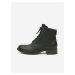 Čierne dámske členkové kožené topánky U.S. Polo Assn. Beggy