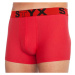 Styx MEN'S BOXERS SPORTS RUBBER Pánske boxerky, červená, veľkosť