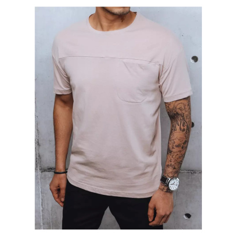Pink Solid Color Men's Dstreet T-Shirt