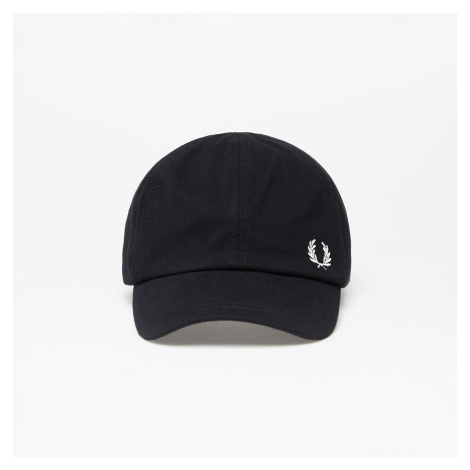 Šiltovka FRED PERRY Pique Classic Cap Black/ Snowwhite