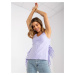 Women's purple top with fringed straps