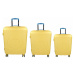 Sada 3 cestovných kufrov United Colors of Benetton Kanes S,M,L - žltá