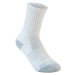 Detské športové ponožky RS 500 vysoké 3 páry tmavomodro-biele