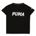 PUMA Funkčné tričko  čierna / biela