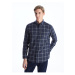 LC Waikiki Regular Fit Long Sleeve Plaid Gabardine Men's Shirt