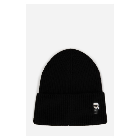 Čapica Karl Lagerfeld K/Ikonik 2.0 Beanie Black