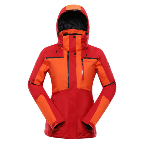 Ladies Ski Jacket with Membrane PTX ALPINE PRO MALEFA dk.red