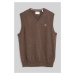 VESTA GANT CLASSIC COTTON SLIPOVER DK BROWN MELANGE