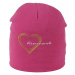 Finmark FSW-855 Detská zimná čiapka, ružová, veľkosť