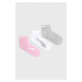 Detské ponožky Puma (3-pak) 907961.G ružová farba