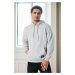 12612 Dewberry Hooded Kangaroo Pocket Mens Sweatshirt-GREY