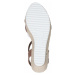 TOM TAILOR Remienkové sandále  hnedá / biela