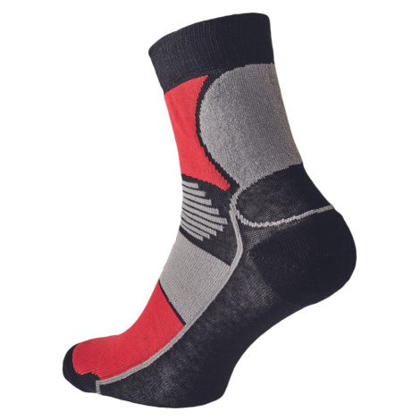 Knoxfield Basic Unisex ponožky 03160040 čierna/červená
