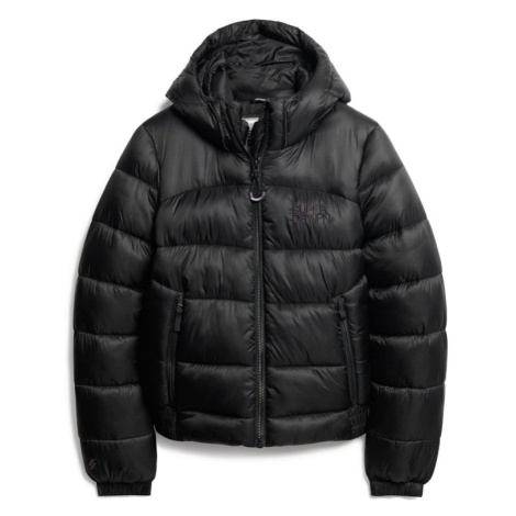 Superdry Zimná bunda  čierna