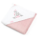 BabyOno Take Care Bamboo Towel osuška s kapucňou Pink