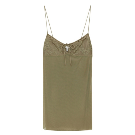 Pull&Bear Šaty  tmavobéžová Pull & Bear