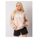 Beige padded sweatshirt