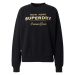 Superdry Mikina 'Luxe'  zlatá / čierna