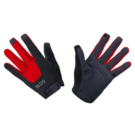 GORE C5 Trail Cycling Gloves - Red and Black