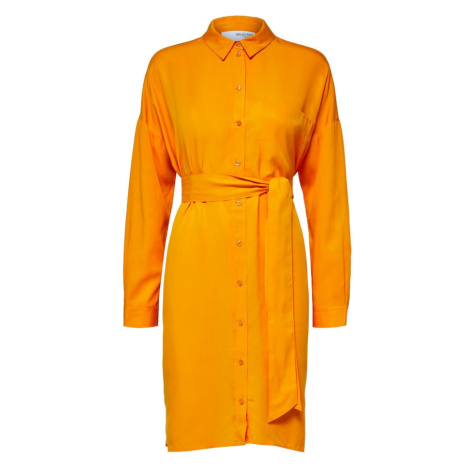 SELECTED FEMME Košeľové šaty 'KIKKI TONIA'  oranžová