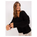 Black women's cardigan with wool