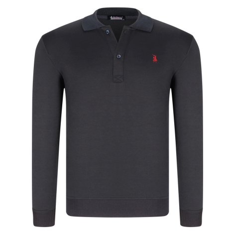SET OF FOUR V4007 DEWBERRY MEN'S SWEATSHIRT-BLACK-NAVY-ANTHRACITE-INDIGO