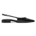 Calvin Klein Sandále Flat Slingback Pump Saff HW0HW02135 Čierna