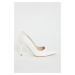 Trendyol White Stiletto Women's Heeled Shoes