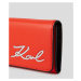 Peňaženka Karl Lagerfeld K/Signature Cont Flap Wallet Červená
