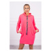 Dress with tie pink neon