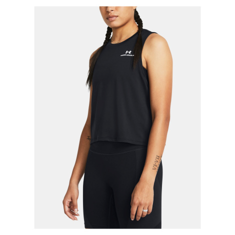 Čierne dámske športové tielko Under Armour Vanish Energy Crop Tank