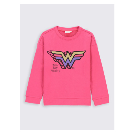 Coccodrillo Mikina WONDER WOMAN ZC2132104LIG Ružová Regular Fit