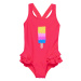 Dievčenské plavky COLOR KIDS BABY Swimsuit W. Application 5380-Diva Pink