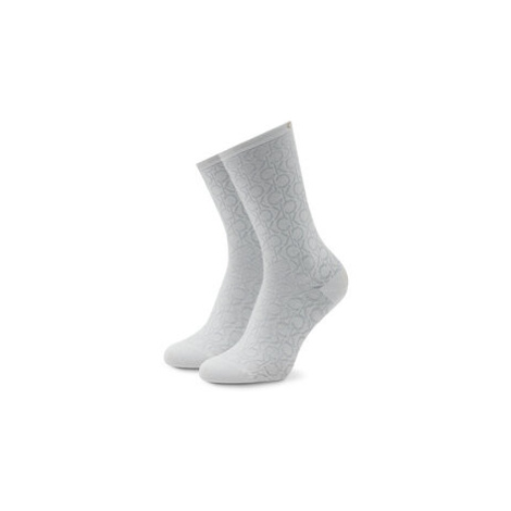 Calvin Klein Súprava 4 párov vysokých dámskych ponožiek 701219852 Biela