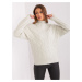 Women's light mint turtleneck with cables