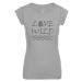 Women's cotton T-shirt KILPI FLORI-W light gray