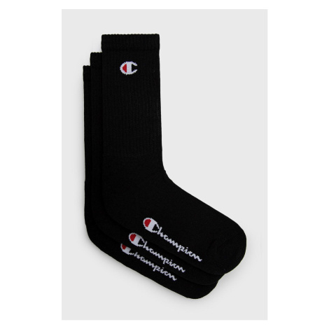 Ponožky Champion 3-pak čierna farba