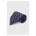 Hodvábna kravata Polo Ralph Lauren tmavomodrá farba