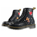 topánky kožené Dr. Martens 8 dírkové Čierna