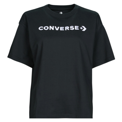 Converse  WORDMARK RELAXED TEE  Tričká s krátkym rukávom Čierna